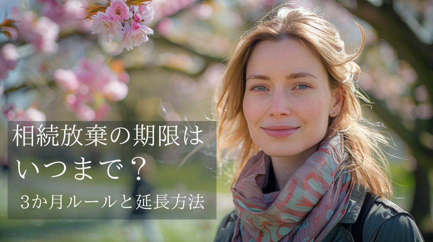 相続放棄の期限と3か月ルール、延長方法を解説するイメージ画像