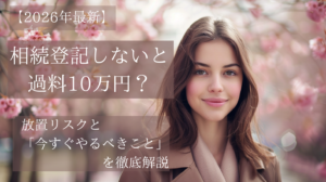 2026年最新の相続登記義務化による過料10万円のリスクと放置のデメリットを解説するアイキャッチ画像