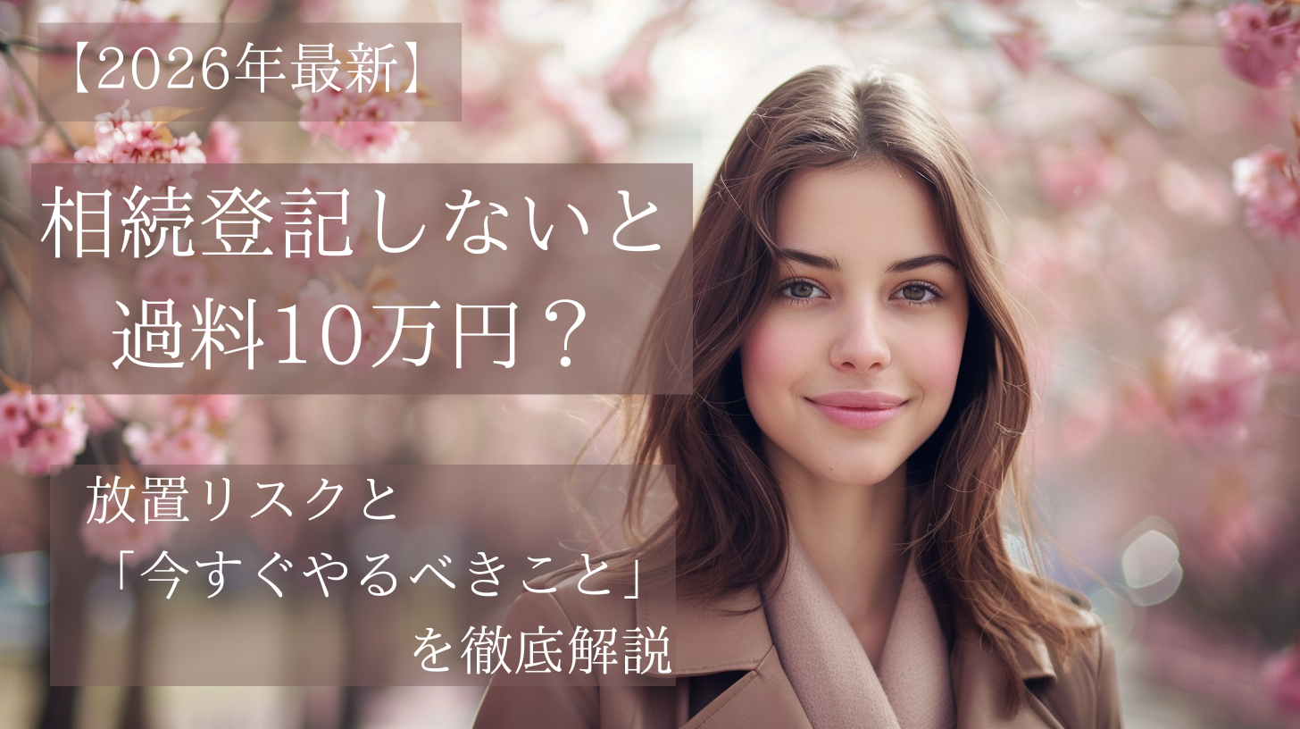 2026年最新の相続登記義務化による過料10万円のリスクと放置のデメリットを解説するアイキャッチ画像