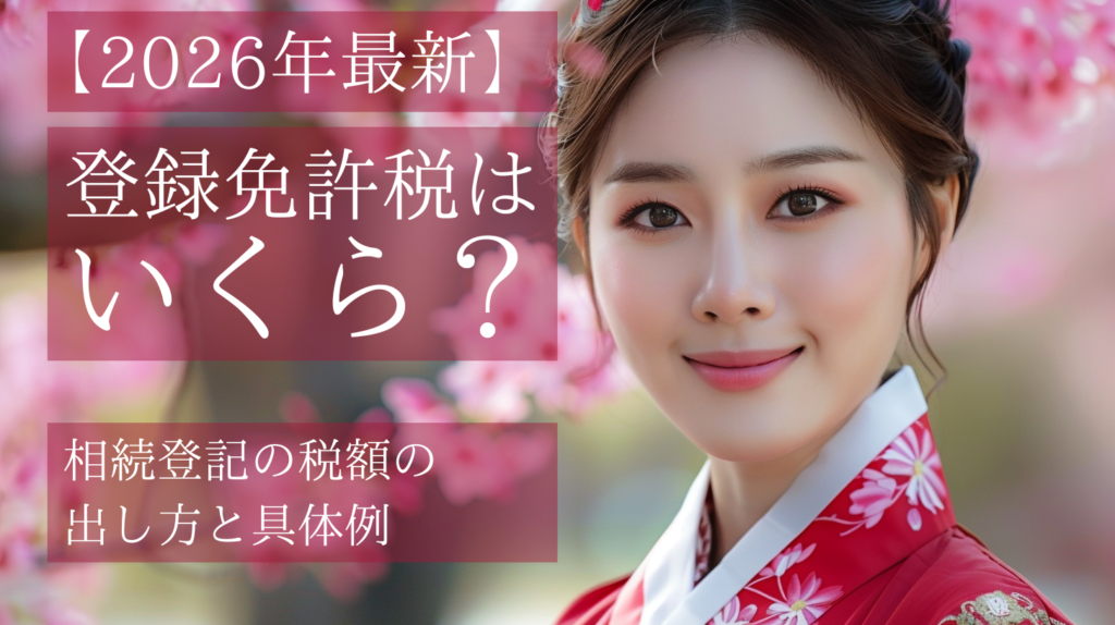 相続登記の登録免許税はいくらか、計算方法と具体例を解説するイメージ画像